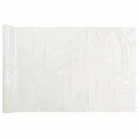 Paravento da Balcone Bianco 500x75 cm in PVC