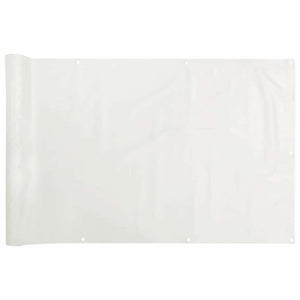 Paravento da Balcone Bianco 500x75 cm in PVC