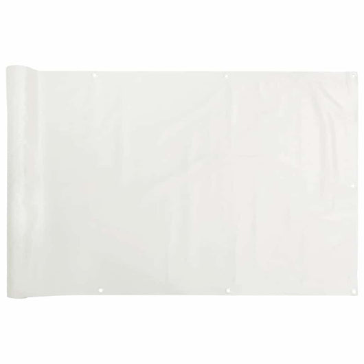 Paravento da Balcone Bianco 500x75 cm in PVC
