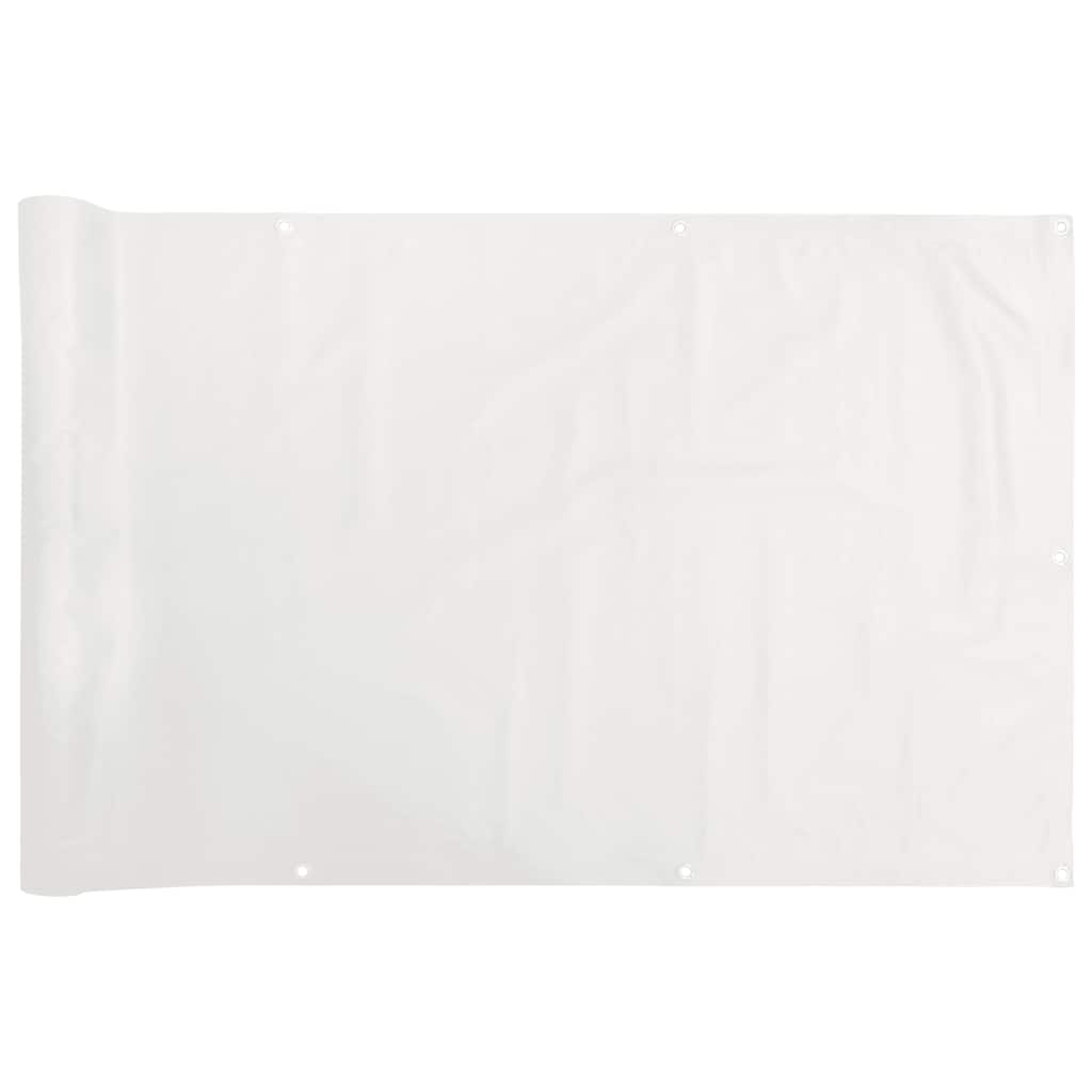 Paravento da Balcone Bianco 600x75 cm in PVC 4005399