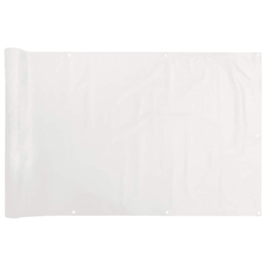 Paravento da Balcone Bianco 600x75 cm in PVC 4005399