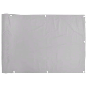 vidaXL Paravento da Balcone Grigio 600x90 cm in PVC
