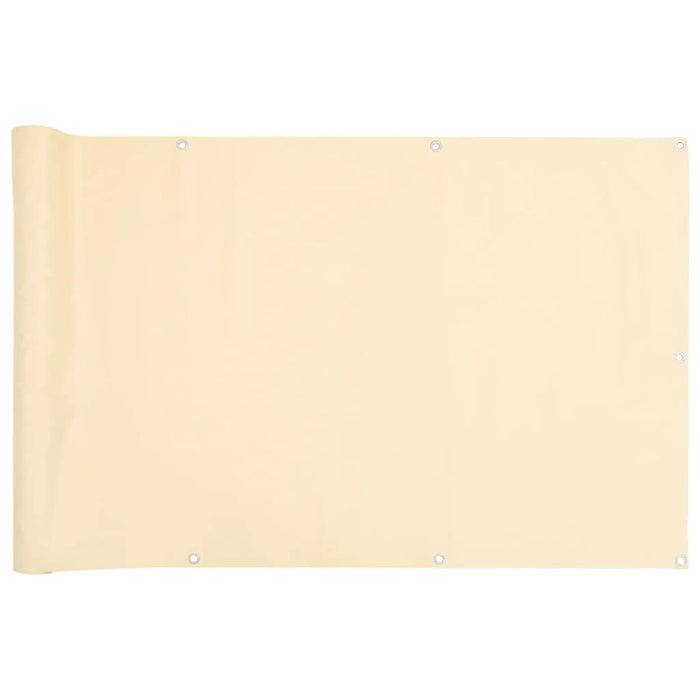 Paravento da Balcone Crema 400x90 cm in PVC 4005445