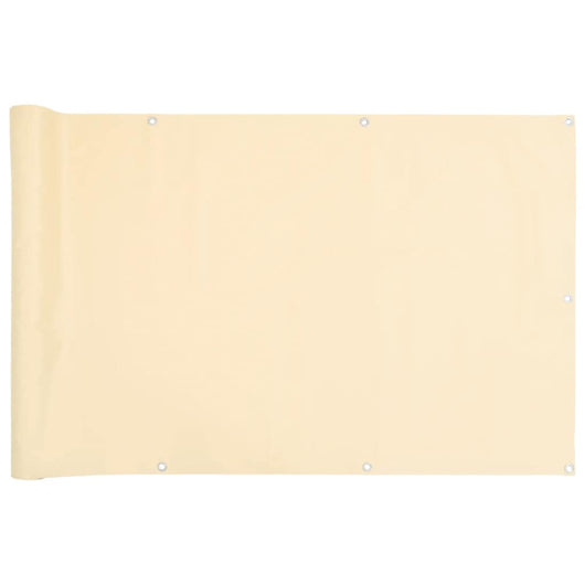 Paravento da Balcone Crema 500x90 cm in PVC 4005446