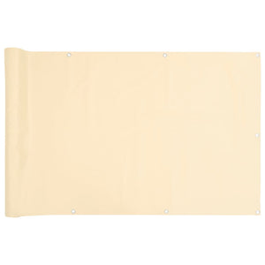 Paravento da Balcone Crema 500x120 cm in PVC 4005502