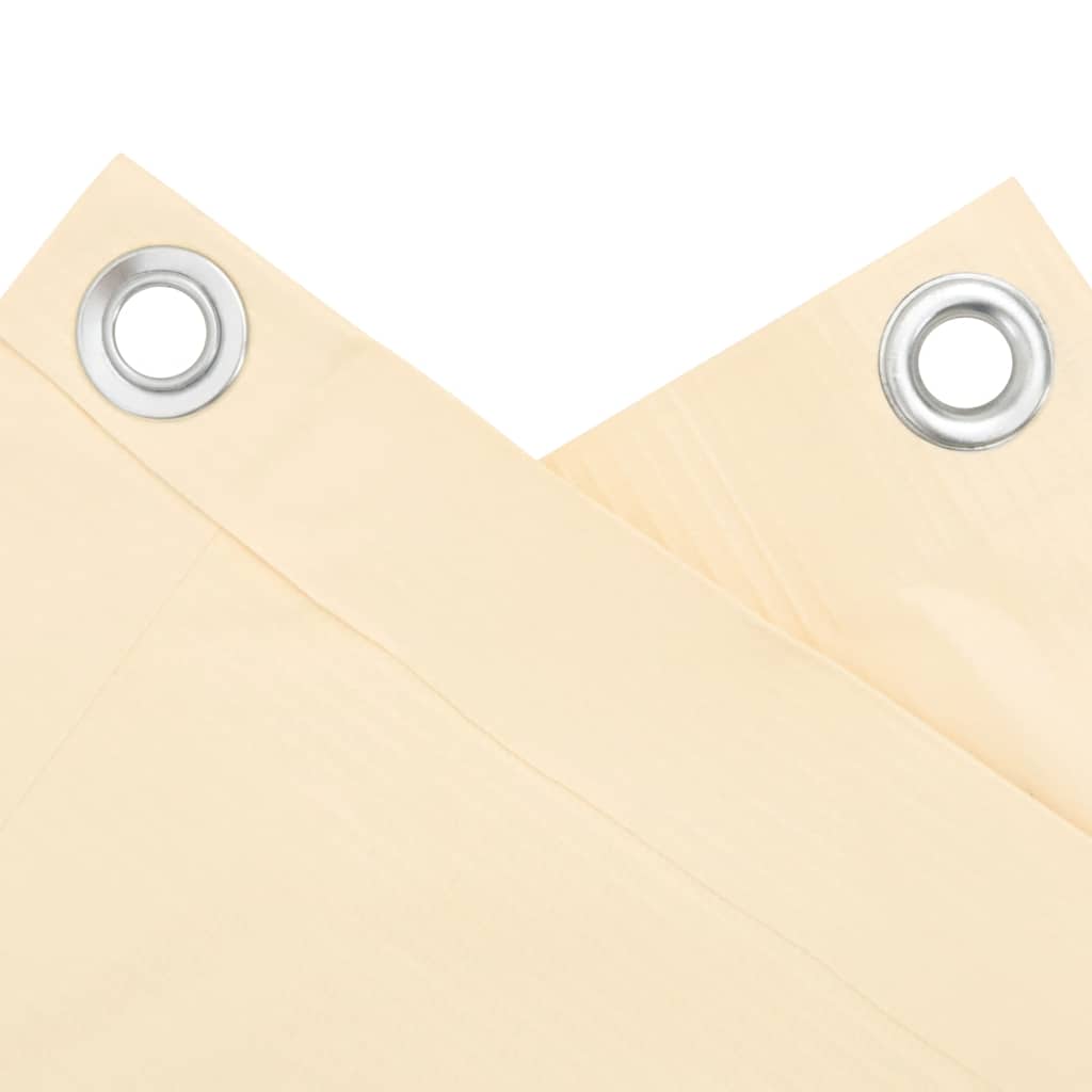 Paravento da Balcone Crema 500x120 cm in PVC 4005502