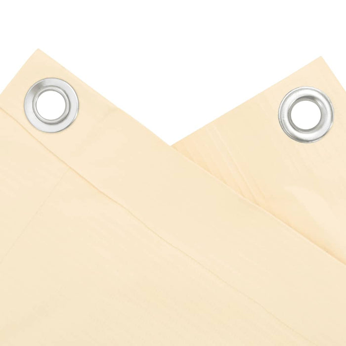 Paravento da Balcone Crema 600x120 cm in PVC