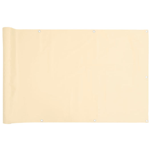 Paravento da Balcone Crema 800x120 cm in PVC 4005505