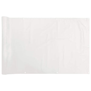 Paravento da Balcone Bianco 400x120 cm in PVC