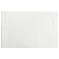Paravento da Balcone Bianco 500x120 cm in PVC