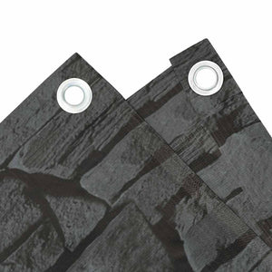 Paravento da Balcone con Aspetto Pietra Grigio 400x120 cm PVC 4005525