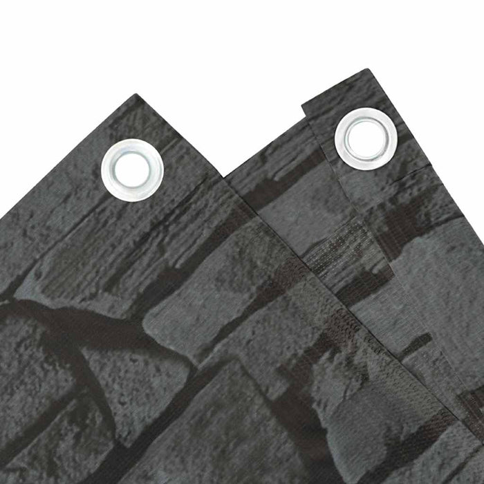 Paravento da Balcone con Aspetto Pietra Grigio 400x120 cm PVC 4005525