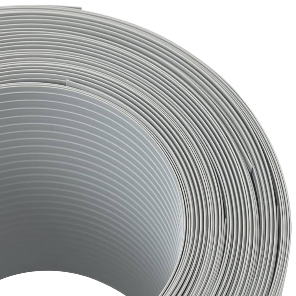 Schermi Privacy da Giardino 10 pz Grigio Chiaro 252,5x19 cm PVC