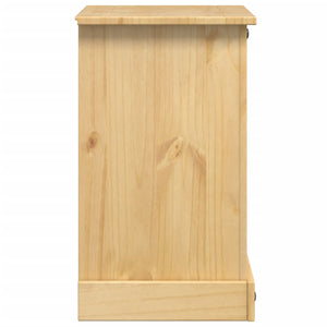 Comodino Corona 53x39x66 cm in Legno Massello di Pino 4005659