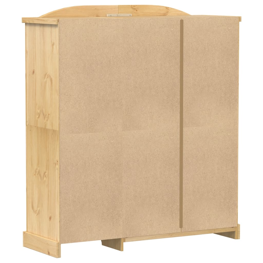 vidaXL Armadio Corona 151,5x52x170 cm in Legno Massello di Pino
