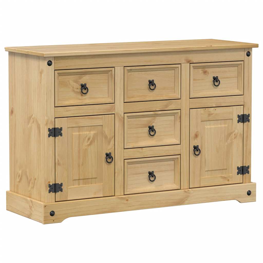 Credenza Corona 112x40x75 cm in Legno Massello di Pino 4005680