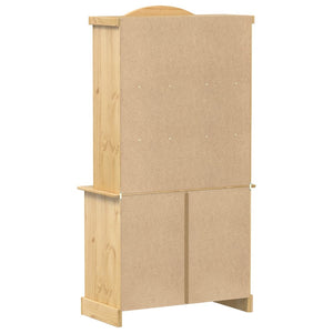 Vetrina Corona 100x48,5x179 cm in Legno Massello di Pino 4005681