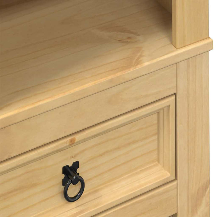 Portabottiglie Vino Corona 56x35x134,5cm Legno Massello di Pino 4005686