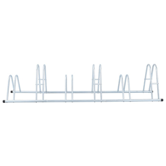 Supporto per 6 Bici da Pavimento Autoportante Acciaio Zincato 4005567