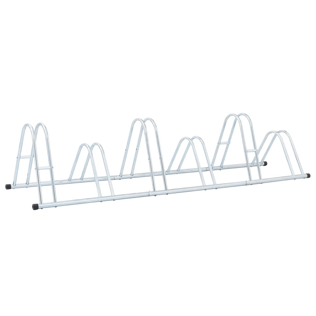 Supporto per 6 Bici da Pavimento Autoportante Acciaio Zincato 4005567