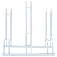 Supporto per 3 Bici da Pavimento Autoportante Acciaio Zincato 4005569
