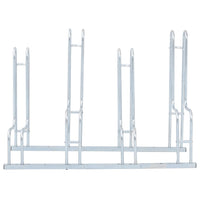 Supporto per 4 Bici da Pavimento Autoportante Acciaio Zincato 4005570