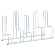 Supporto per 5 Bici da Pavimento Autoportante Acciaio Zincato