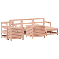 Set Divani da Giardino 7 pz in Legno Massello Abete Douglas