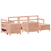 Set Divani da Giardino 7 pz in Legno Massello Abete Douglas