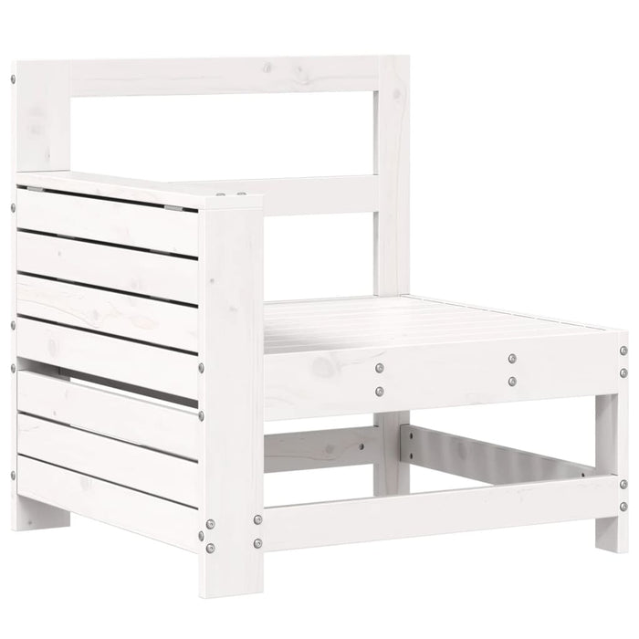 Set Divani da Giardino 8 pz in Legno Massello di Pino Bianco