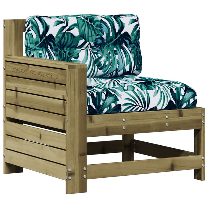 Set Divani da Giardino 8pz con Cuscini Legno Impregnato di Pino