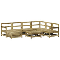 Set Divani da Giardino 8 pz in Legno Impregnato di Pino 3250583