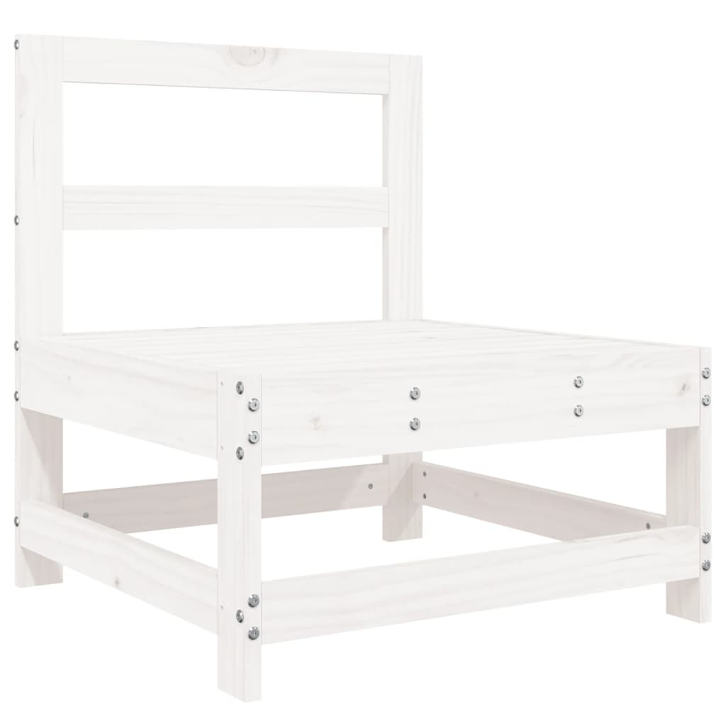 Set Divani da Giardino 8 pz in Legno Massello di Pino Bianco 3250589