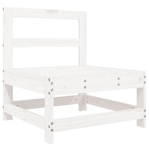 Set Divani da Giardino 8 pz in Legno Massello di Pino Bianco 3250589