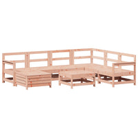 Set Divani da Giardino 8 pz in Legno Massello Abete Douglas