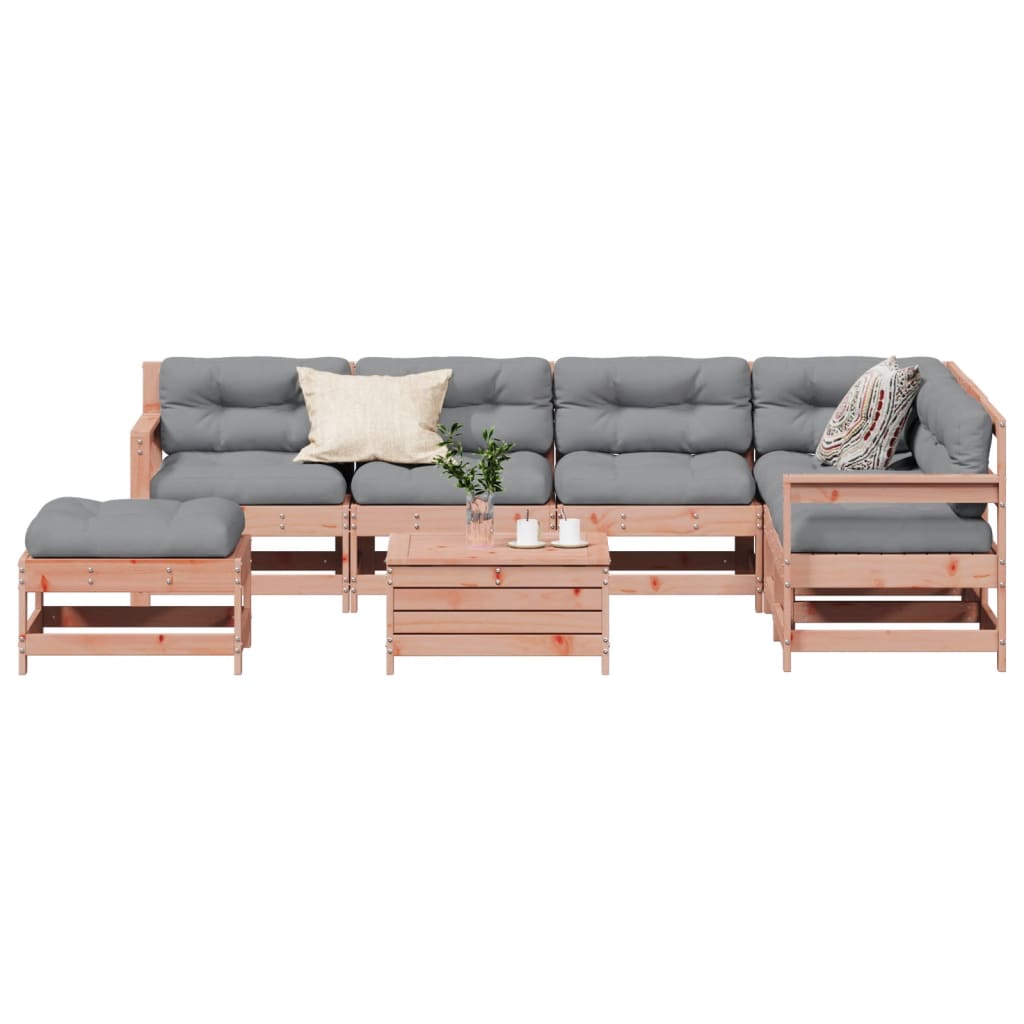 Set Divani Giardino 8 pz con Cuscini Legno Massello di Douglas 3250594
