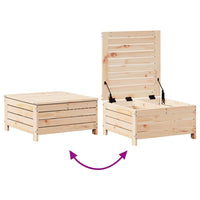 Set Salotto da Giardino 7 pz in Legno Massello di Pino