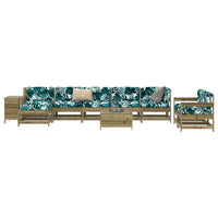Set Divani da Giardino 10 pz in Legno Impregnato di Pinocod mxl 116737