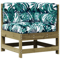 Set Divani da Giardino 5pz con Cuscini Legno Impregnato di Pino