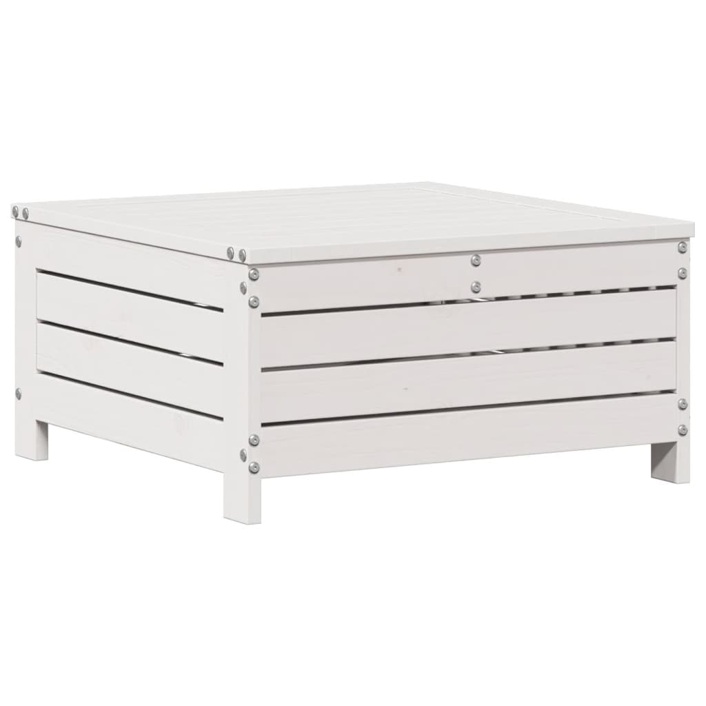 vidaXL Set Salotto da Giardino 6 pz Bianco in Legno Massello di Pino