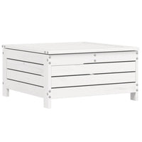 Set Divani da Giardino 6 pz Bianco in Legno Massello di Pino