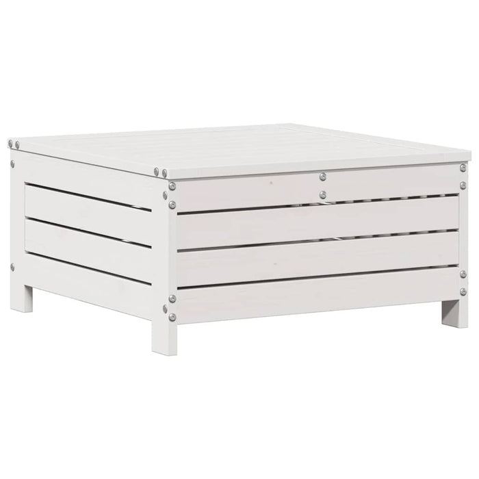 vidaXL Set Salotto Giardino 4pz con Cuscini Bianco Legno Massello Pino