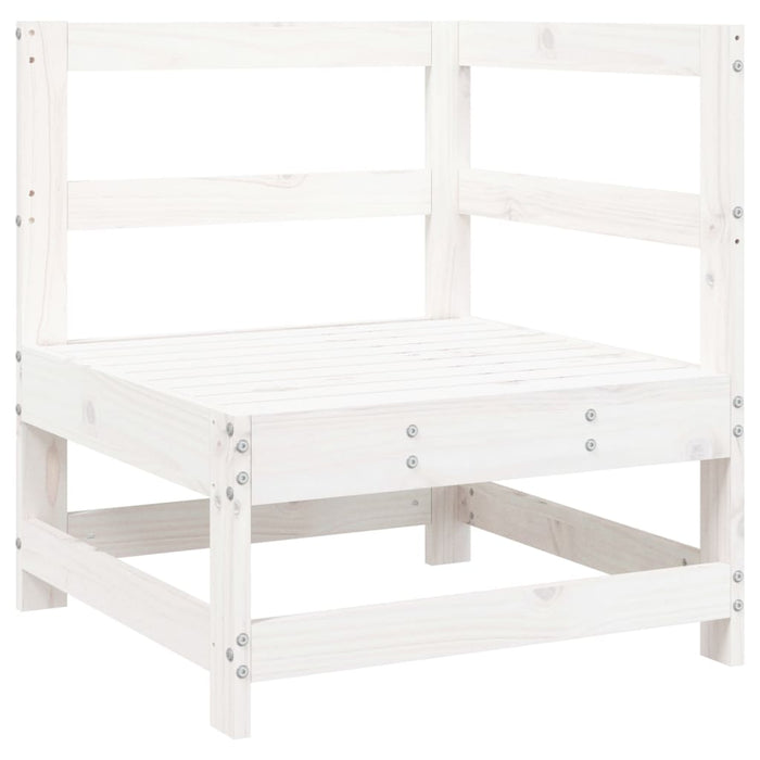Set Salotto da Giardino 5 pz Bianco in Legno Massello di Pino 3250829