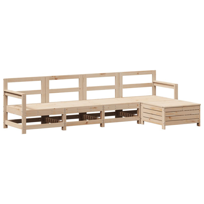 Set Divani da Giardino 5 pz in Legno Massello di Pino 3250852