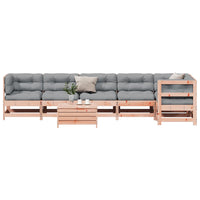 Set Divani Giardino 7 pz con Cuscini Legno Massello di Douglas 3250870