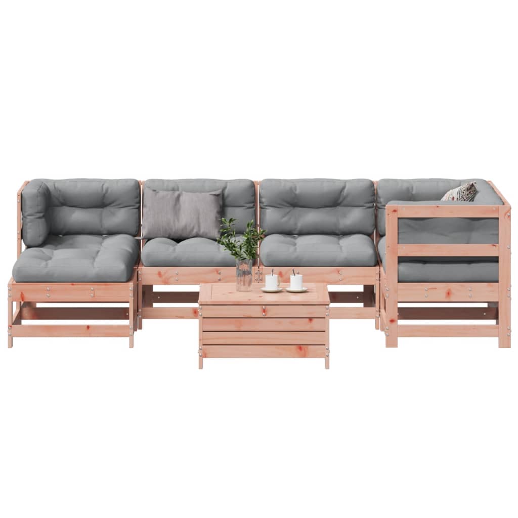 Set Divani Giardino 7 pz con Cuscini Legno Massello di Douglas 3250914