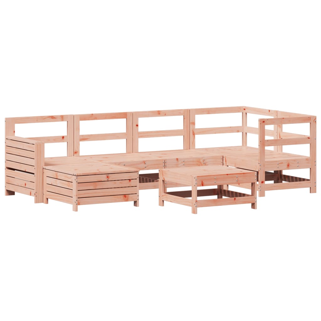 Set Divani da Giardino 7 pz in Legno Massello Abete Douglas 3250918