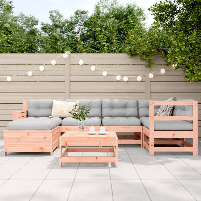 Set Divani da Giardino 7 pz in Legno Massello Abete Douglas 3250918