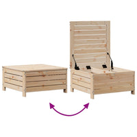 Set Salotto Giardino 7 pz Cuscini Antracite Legno Massello Pino