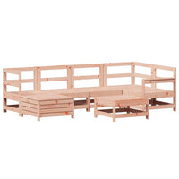 Set Divani da Giardino 7 pz in Legno Massello Abete Douglas